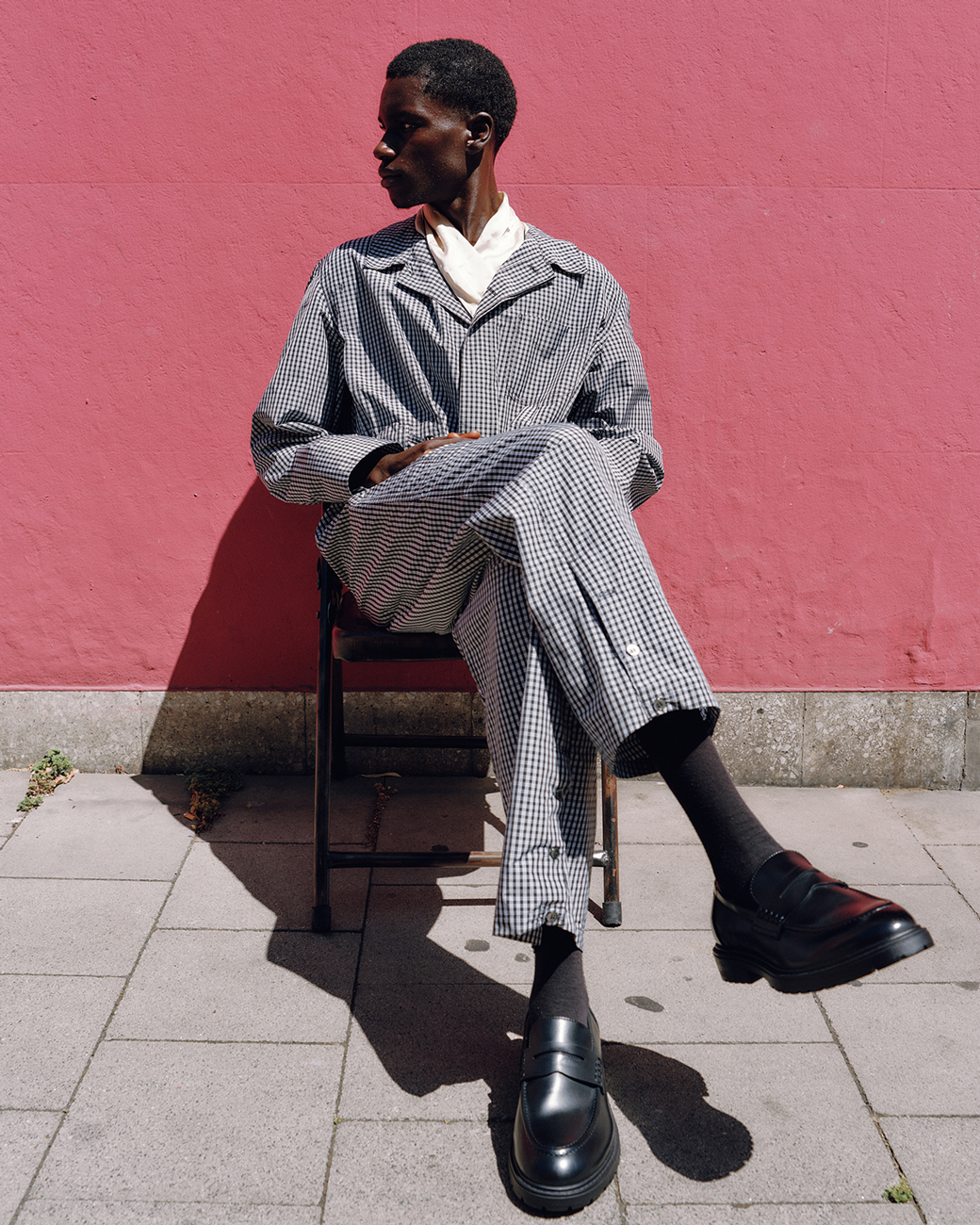 BORGHGI CHECK JUMPSUIT